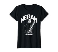 The Walking Dead Negan Mono Camiseta, Mujer, Negro, XS