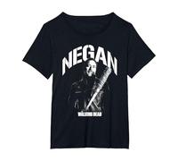 The Walking Dead Negan Mono Camiseta, Mujer Tallas Grandes, Negro, 4XL Grande