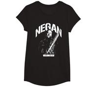 The Walking Dead Negan Mono Camiseta, Niñas, Negro, L
