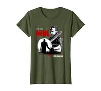 The Walking Dead Negan You Are Mine Camiseta, Mujer, Verde Oliva, XXL