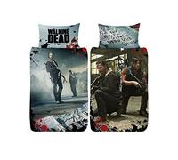 The Walking Dead New World - Funda de edredón Reversible de Doble Cara con Funda de Almohada, diseño Daryl Dixon