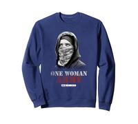 The Walking Dead One Woman Army Sudadera, Unisex para Adultos, Azul Marino, M
