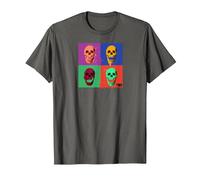 The Walking Dead Skull Pop Camiseta, Hombre, Asfalto, L