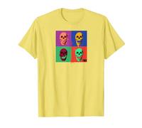 The Walking Dead Skull Pop Camiseta, Hombre, Limón, S