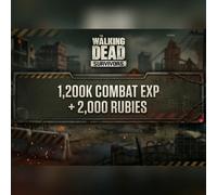 The Walking Dead: Survivors - 1,200K Combat EXP + 2,000 Rubies Direct Top-Up - GLOBAL