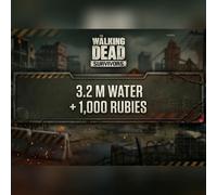 The Walking Dead: Survivors - 3.2 M Water + 1,000 Rubies Direct Top-Up - GLOBAL
