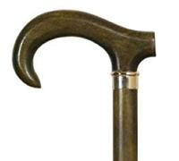 The Walking Stick Company 2019 - Bastón de madera maciza con mango de madera (92 cm), color verde