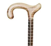 The Walking Stick Company - Bastón de madera de haya maciza tallada (91 cm)