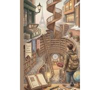 The Wanderer’s Library: A Journey Through World’s Finest Antique Bookstores: Vintage Illustration Art Book and Lined Journal for Bibliophiles - Hand-Drawn Colored Pencil Sketches