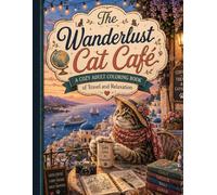 The Wanderlust Cat Café: A Cozy Adult Coloring Book of Travel and Relaxation