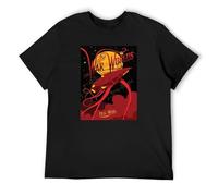 The War of The Worlds 1953 Sci-Fi Old Movie Men's T-Shirt Unisex Black Cotton Print tee Shirts 3XL