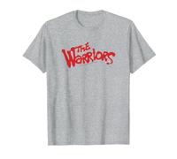 The Warriors Original Title Logo Camiseta, Hombre, Gris Jaspeado, 4XL
