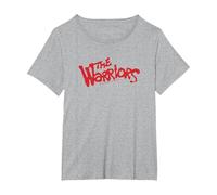 The Warriors Original Title Logo Camiseta, Mujer Tallas Grandes, Gris Jaspeado, 4XL Grande