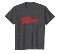 The Warriors Original Title Logo Camiseta, Niños, Jaspeado Oscuro, 6 años