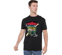The Warriors Warriors Shield T Shirt, Black Camiseta, Negro, 3XL Unisex Adulto