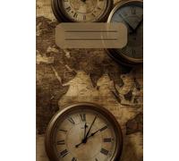 The Watchmaker’s Notebook - Map Edition: 200 grid notebook, 6x9 inch size, vintage pocket watches with a classic map background