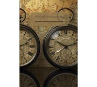 The Watchmaker’s Notebook - Map Edition: 200 grid pages, 6x9 inch size, vintage pocket watches with a classic map background