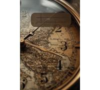 The Watchmaker’s Notebook - Map Edition: 200 grid pages, 6x9 inch size, vintage pocket watches with a classic map background,