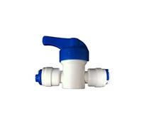 The Water Filter Men válvula del Grifo en línea 1/4 ", Paras Tubo 1/4", ósmosis inversa a frigorífico