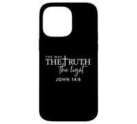 The Way The Truth The Light Juan 14:6 Verso de la Biblia Cristiano Carcasa para iPhone 14 Pro Max