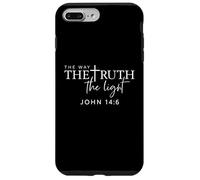 The Way The Truth The Light Juan 14:6 Verso de la Biblia Cristiano Carcasa para iPhone 7 Plus/8 Plus