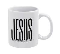 The Way Truth Life Christian Gifts-1 taza de café de cerámica blanca de 11 onzas, taza de té impresa de doble cara con mango ergonómico en C, vasos de porcelana de fondo grueso para el hogar, oficina