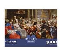 The Wedding at Cana Puzzle De Madera Impermeable DIY Puzzles De 1000 Piezas para Adultos Imposible Rompecabezas Juegos Educativos
