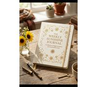 The Weekly Sunshine Journal: It is designed to help you intentionally pause once a week, pivot your focus toward gratitude, and cultivate a mindful habit of welcoming the good.