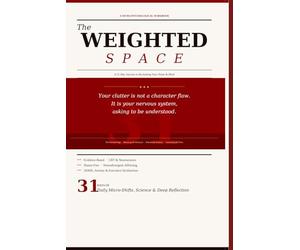 The Weighted Space: A 31-Day Neuro-Psychological Workbook for ADHD, Anxiety & Clutter - Reclaim Your Home and Mind with Evidence-Based Daily Exercises