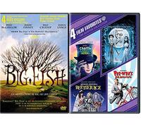 The Weirds Tales 5 Movie Pack Charlie & The Chocolate Factory Johnny Depp + Beetlejuice / Pee Wee Big Adventure / Corpse Bride & Tim Burton Big Fish DVD Strange Film Favorites Family Fun Pack