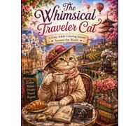 The Whimsical Traveler Cat: A Cozy Adult Coloring Journey Around the World
