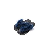 The White Brand Feather, Chanclas Mujer, Azul (Navy Navy), 36 EU