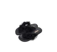 The White Brand Feather, Chanclas Mujer, Negro, 39 EU