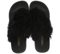 The White Brand Fur, Chanclas Mujer, Negro (Black Black), 39 EU
