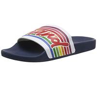 The White Brand Old School, Sandalias con Punta Abierta Mujer, Azul (Navy Navy), 39 EU