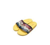 The White Brand Old School Sandalias con Punta Abierta, Unisex niños, Amarillo (Yellow Yellow), 34 EU (2 UK)