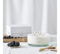 The White Company Cassis Vela grande, aroma a grosella negra, 4 mechas, 710 g,