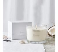 The White Company Seychelles Vela grande, fabulosa vela de tres mechas, 770 g, aproximadamente 70 horas de combustión
