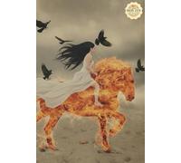 The White Flame Horse: Aesthetic Blank Notebook For Women And Teen Girls