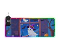 The White Ghost of Halloween Wirel Charging Glowing Anime Mouse Pad Modern Gameing 89.9 x 39.9 cm Computer Mouse Mat