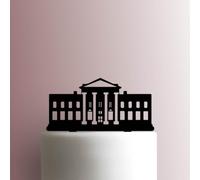 The White House - Decoración acrílica para tartas de 5 pulgadas de ancho/naranja
