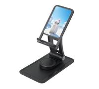 The White Little Dog in The Snow - Soporte de escritorio ajustable para iPhone y todos los teléfonos, rotación de 360°, plegado integrado, base cuadrada