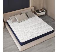 The White Stone Colchón 130 x 190 de Waterfoam Hipoalergénico | Altura 14 cm | Relleno de Guata y Revestimiento de Tejido 3D Transpirable, Antiácaros y Antihongos | Fabricado en Italia