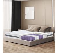 The White Stone Colchón 165x195 de Muelles Ensacados y Espuma | Altura 20 cm | Medio Rígido, Autoformable, Ortopédico | Revestimiento Hipoalergénico y Transpirable | Producido en Italia