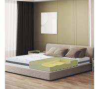 The White Stone Colchón 70 x 160 con Firmeza Media | Altura 20 cm | Propiedades Ortopédicas y de Automodelado | Tejido Hipoalergénico y Transpirable | Producido en Italia