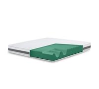 The White Stone Colchón 70 x 160 Ortopédico Antibacteriano | Altura 16 cm | Revestimiento 3D Air en Fibra Hipoalergénica y Antiácaros | 7 Zonas Diferenciadas Termosensibles a la Temperatura Corporal
