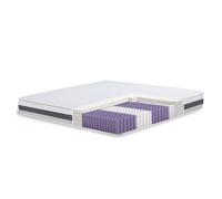 The White Stone Colchón 120x190 de Muelles Ensacados y Espuma | Altura 20 cm | Medio Rígido, Autoformable, Ortopédico | Revestimiento Hipoalergénico y Transpirable | Producido en Italia