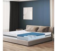 The White Stone Colchón Viscoelástico 160 x 200 con Firmeza Media | Altura 22 cm | Propiedades Ortopédicas y de Automodelado | Tejido Hipoalergénico y Transpirable | Producido en Italia