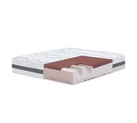 The White Stone Colchón Viscoelástico 170 x 190 con Firmeza Media | Altura 27 cm | Propiedades Ortopédicas y de Automodelado | Tejido Hipoalergénico y Transpirable | Producido en Italia