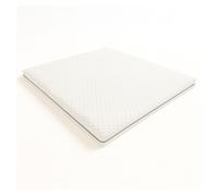 The white stone sobrecolchón 80x190 en memory foam de 9 zonas diferenciadas | altura 10 cm | revestimiento desenfundable en tejido pure hipoalergénico | made in italy
